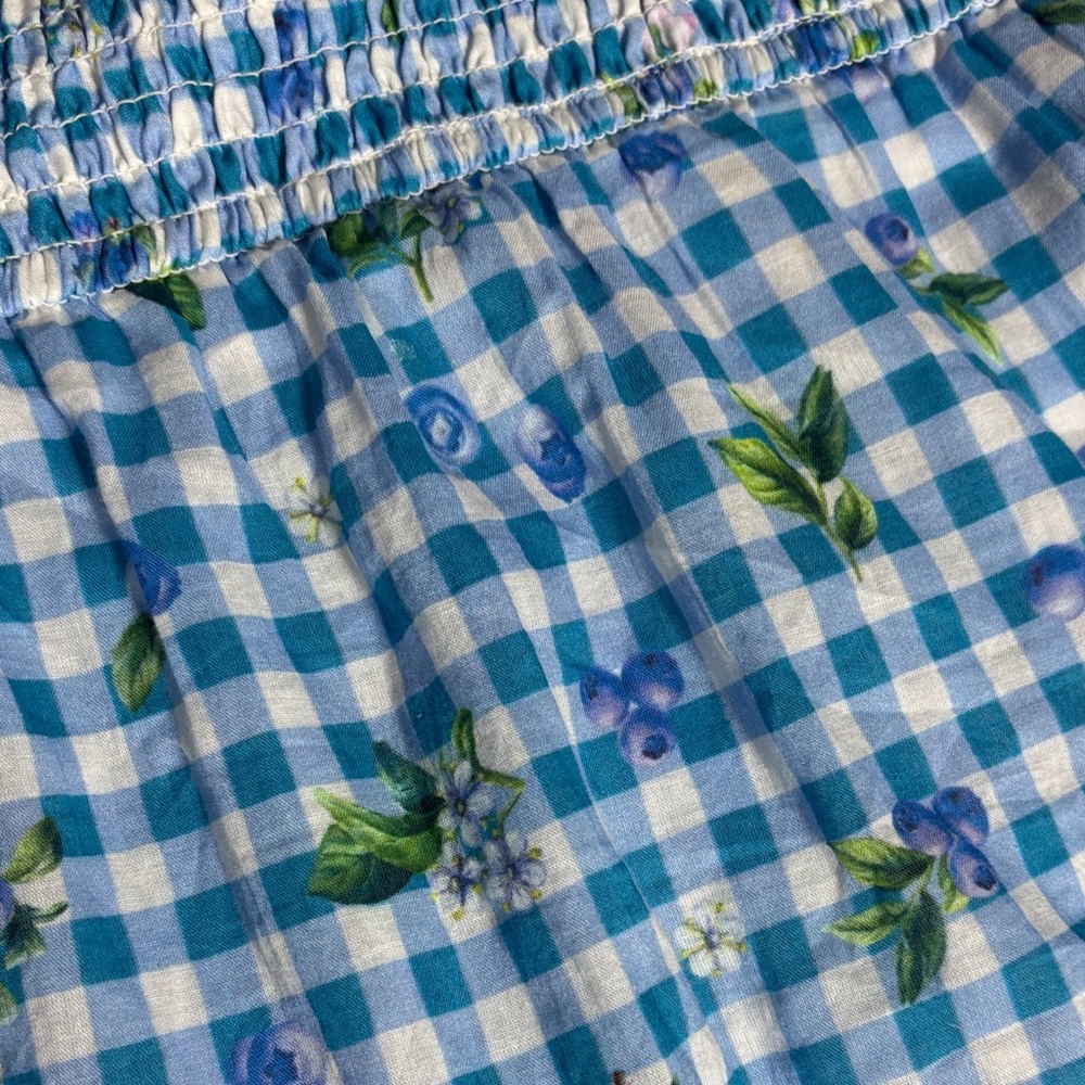 JessaKae women’s 6x blueberry muffin tiered gingham maxi dress smocked - Picture 5 of 7